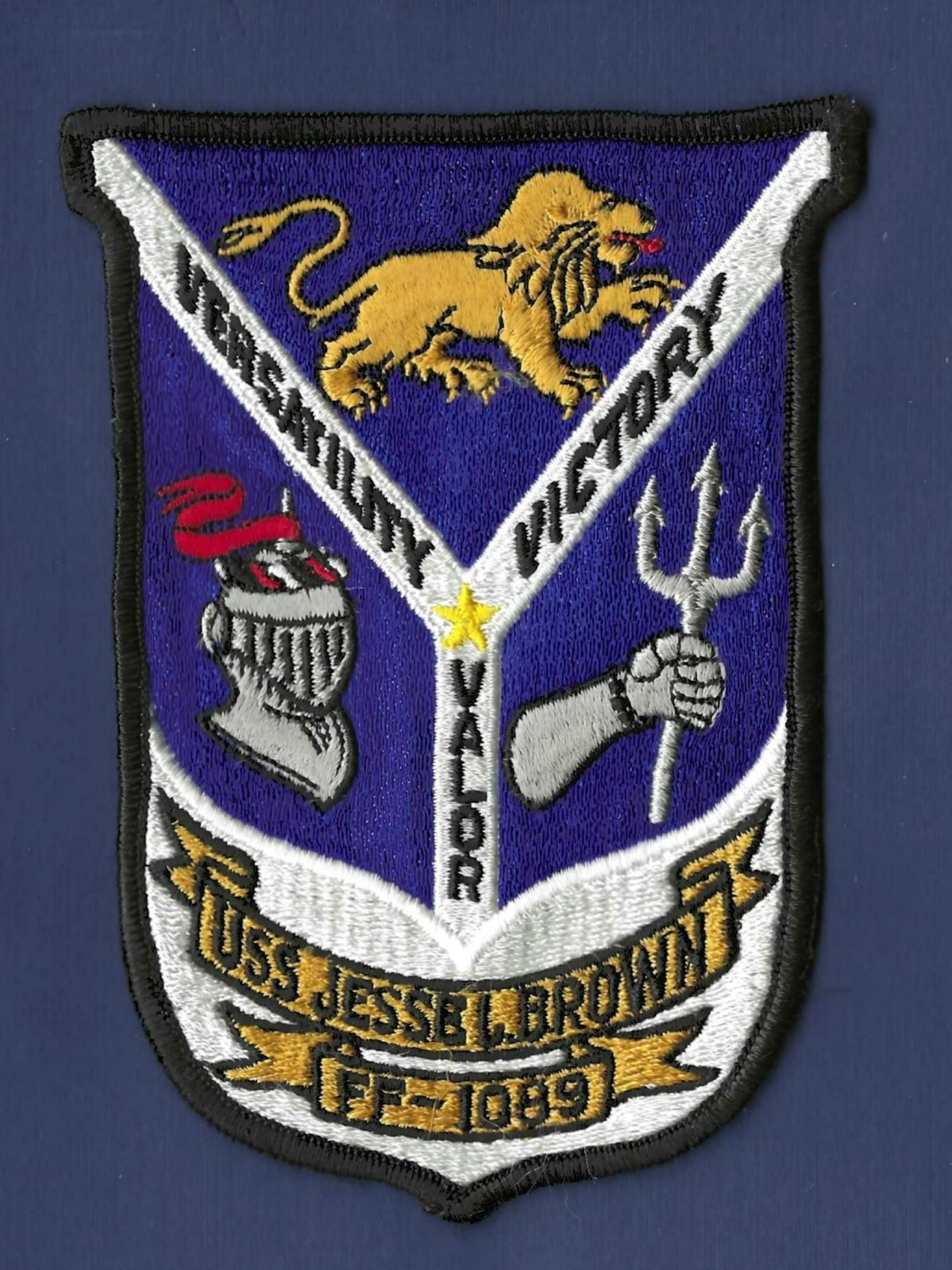 USS JESSE L. BROWN FF-1089 Frigate Ship's Crest Patch