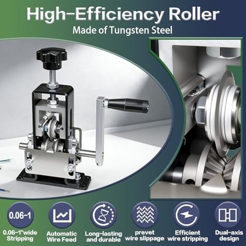 Manual Wire Stripping Machine - Drill Powered Copper Wire Peeler Tool 0.06-1