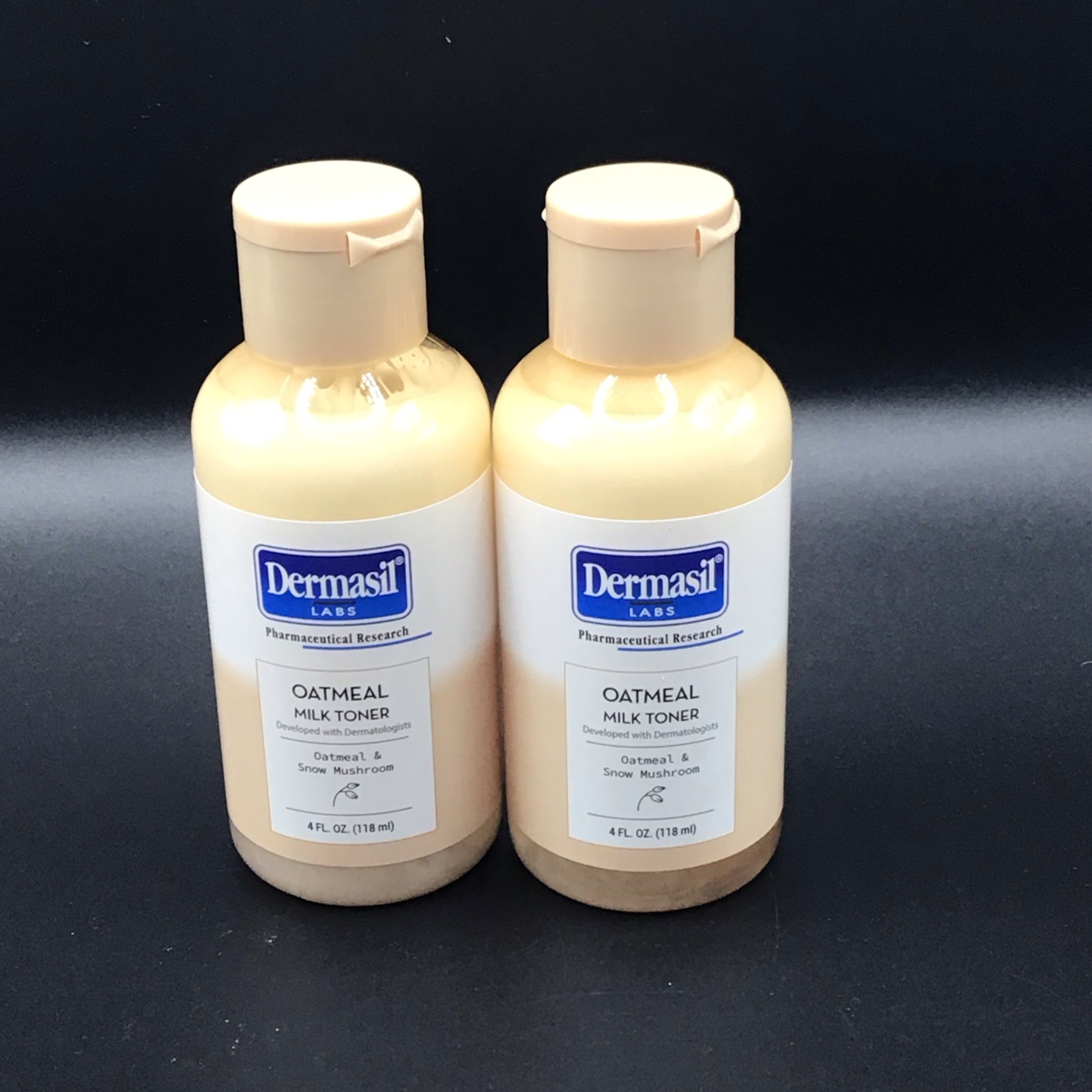 2 Dermasil OATMEAL MILK TONER 4 oz