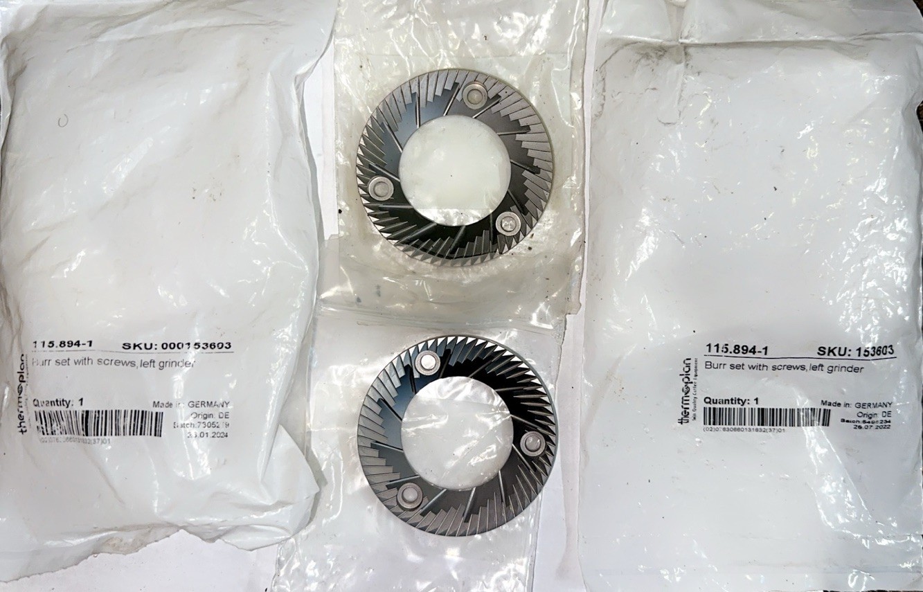 Thermoplan Mastrena Grinder Burrs Set # 40500.1715 Left Grinder (Pair) (2Ea)