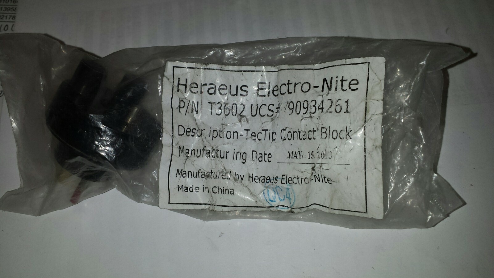T3602 Heraeus Electro-Nite contact block
