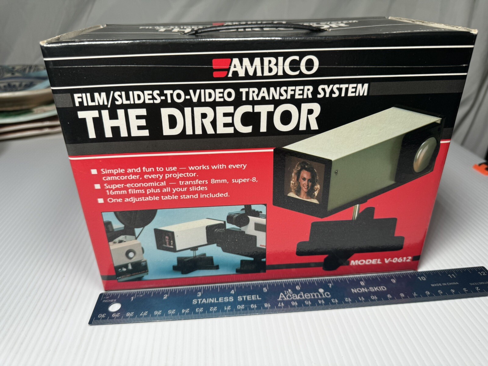 OLLIERV Ambico Model V-0612 Film Or Slides To Video Transfer "The Director"