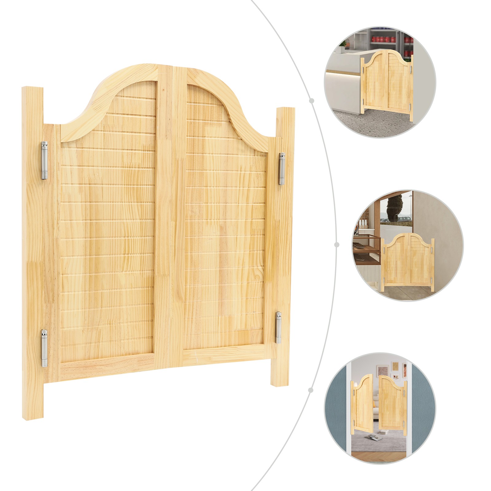 Partition Door, Swing Solid Wood Door,Partition Door for Shop Entrance Partition