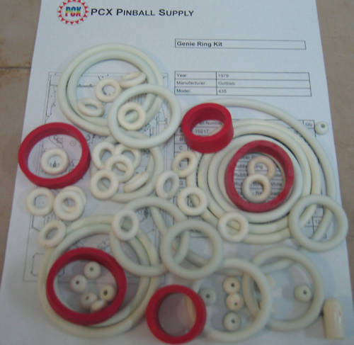 1979 Gottlieb Genie Pinball Rubber Ring Kit