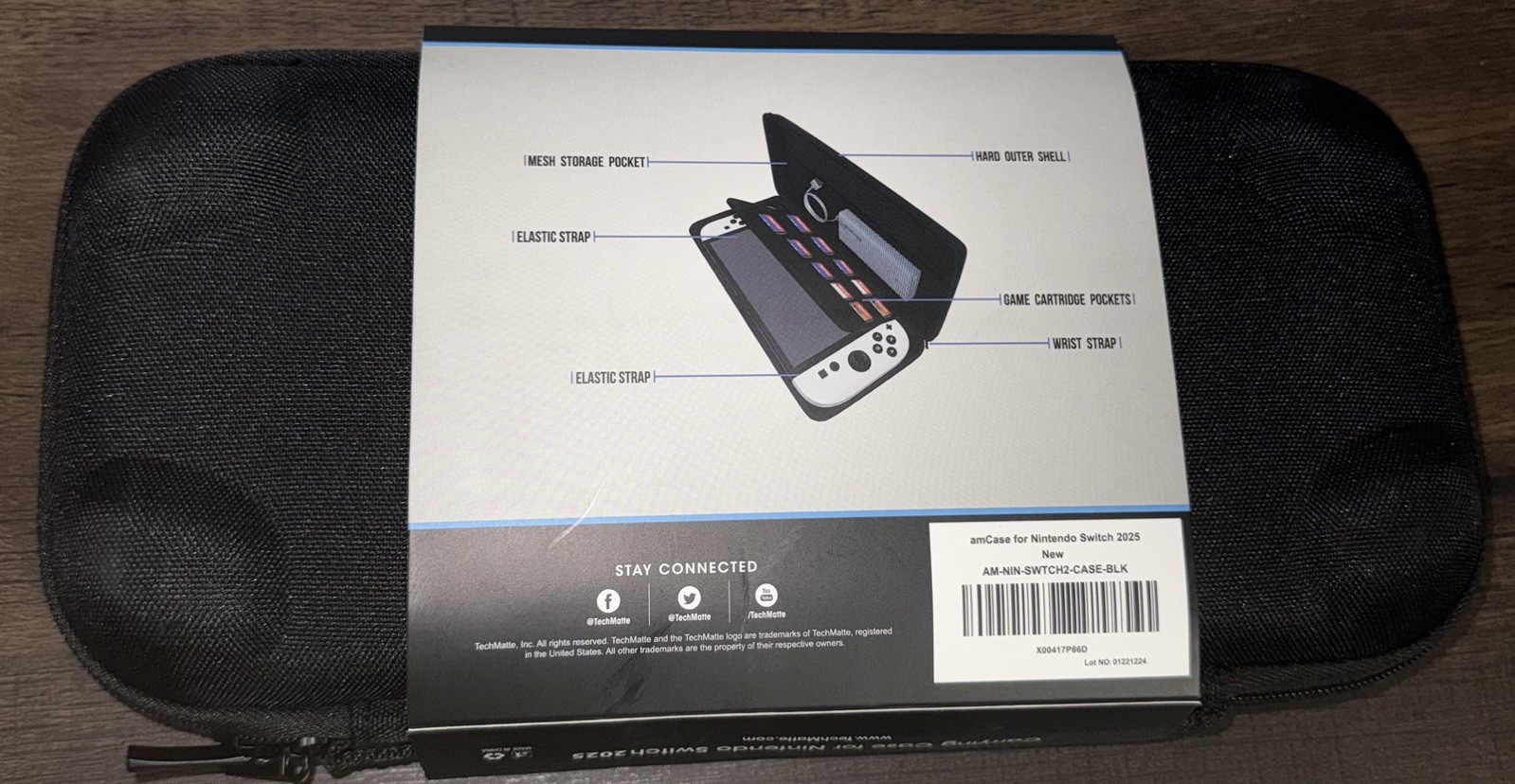 NEW Nintendo Switch 2025 amCase Protective hardshell carrying case