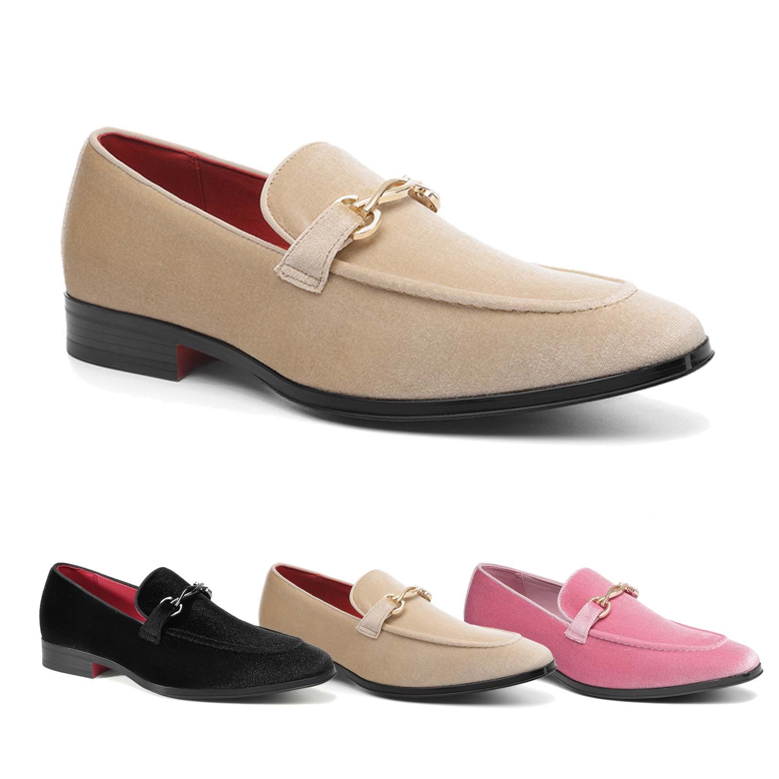 Men’s Slip-On Tuxedo Dress Shoes Classic Formal Loafers Size 8-13