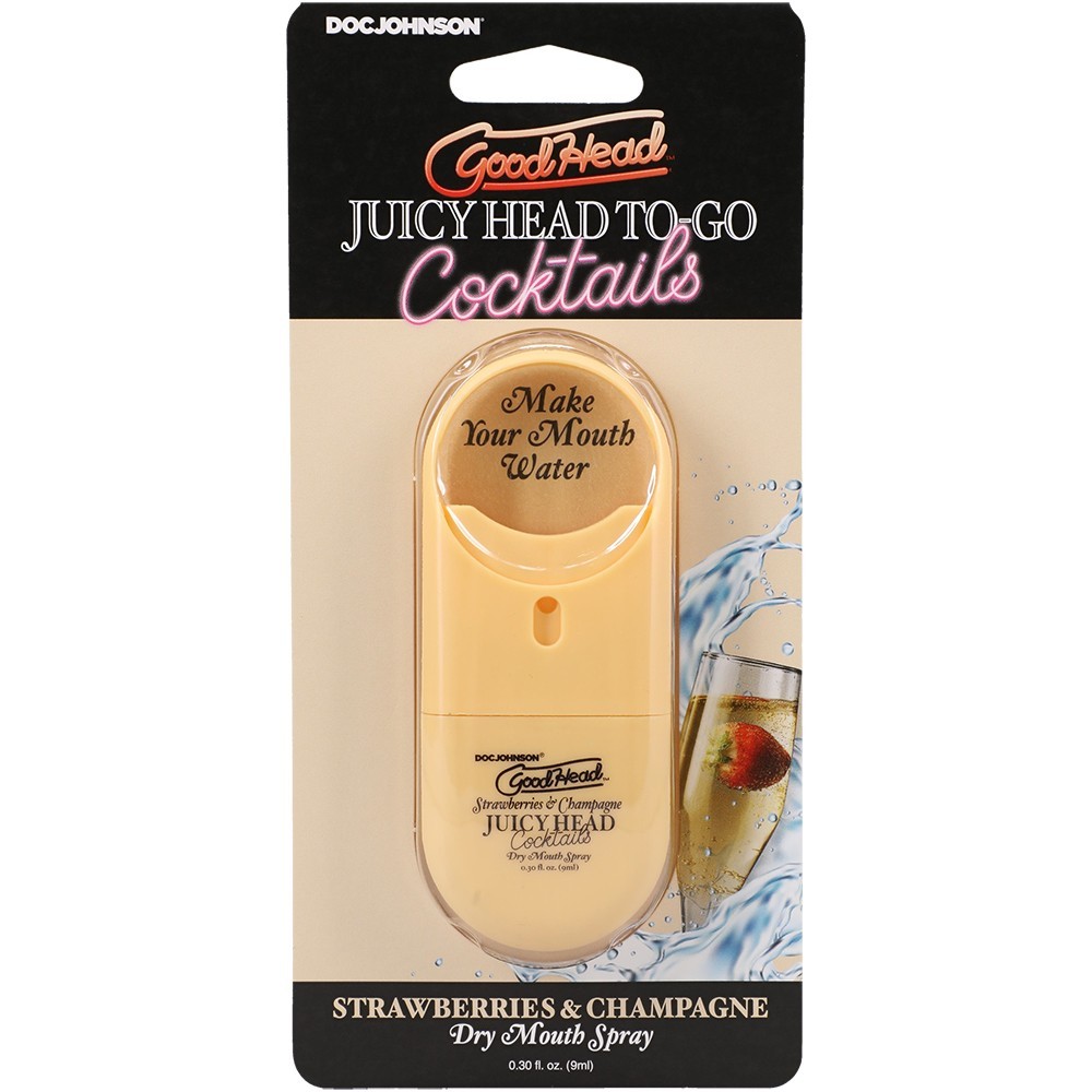 Goodhead Juicy Head Cocktails Dry Mouth Spray .30oz Strawberries & Champagne