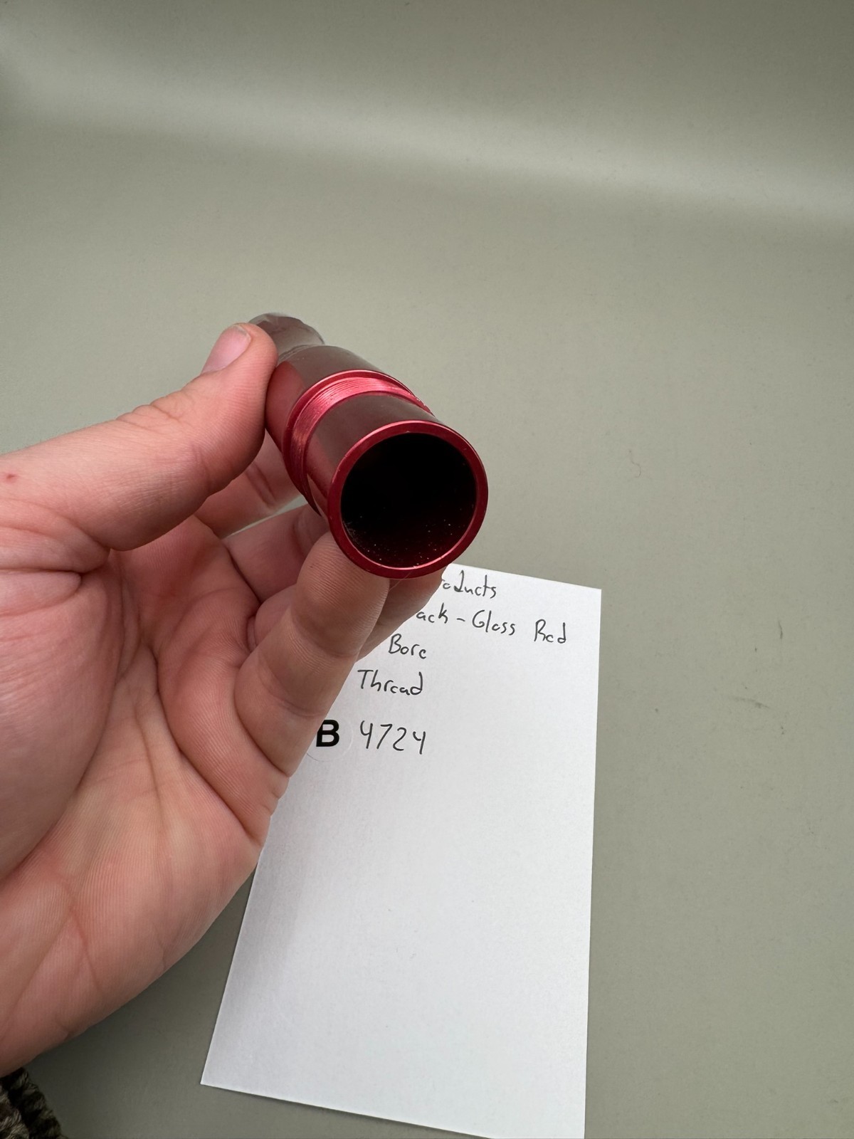 Custom Products Paintball Barrel Back-Gloss Red 693 Bore AC Thread