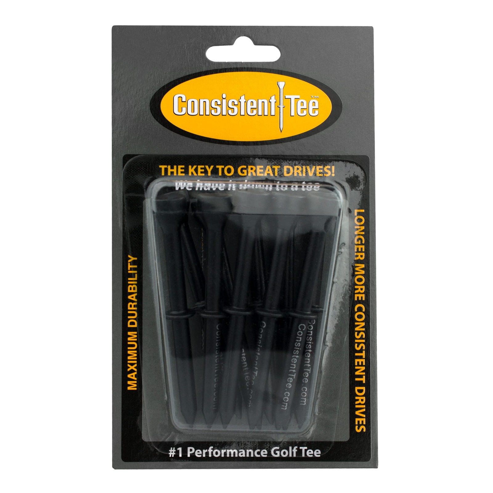 Consistent Golf Tees for 440cc to 460cc Drivers Perfect Ball Height 10 Pack