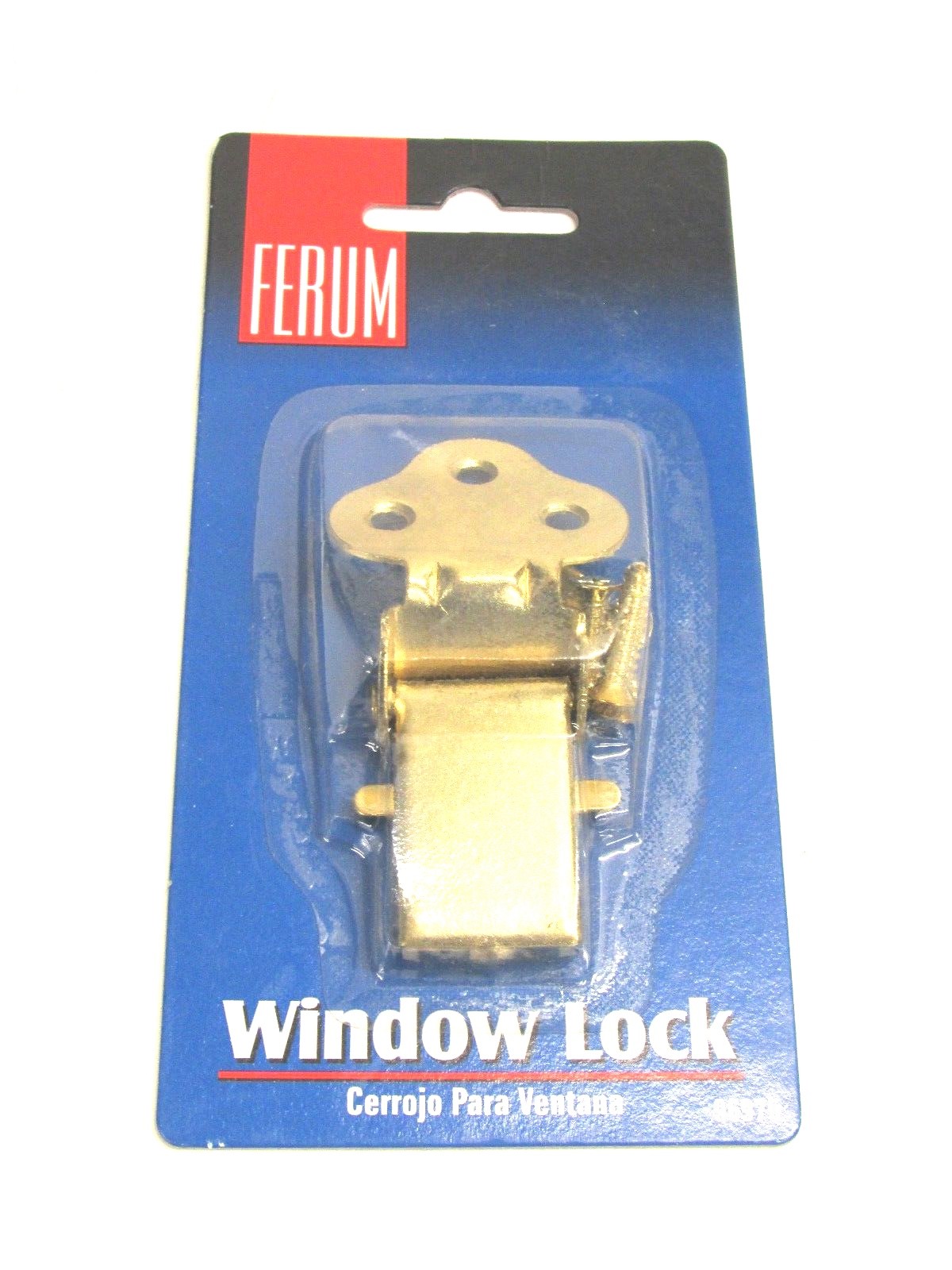 NOS! FERUM WINDOW LOCKS, LOT of (20), BRASS PLATED, 96975