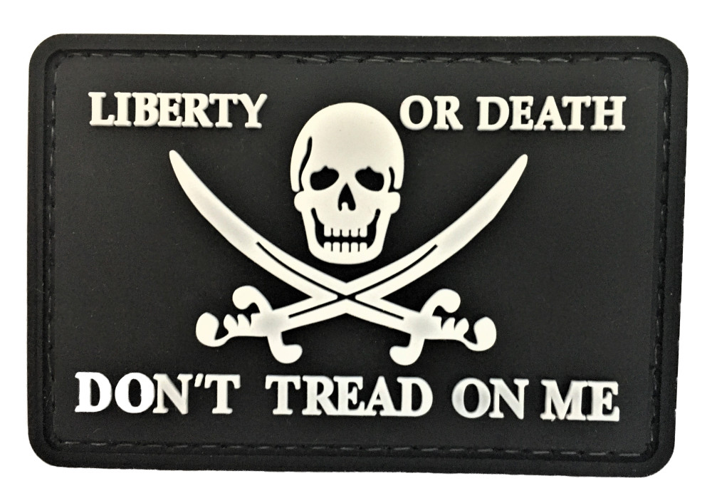 Liberty Or Death #3 PVC Patch ( Recon SEAL Swat Special Forces GB F-35) 1266