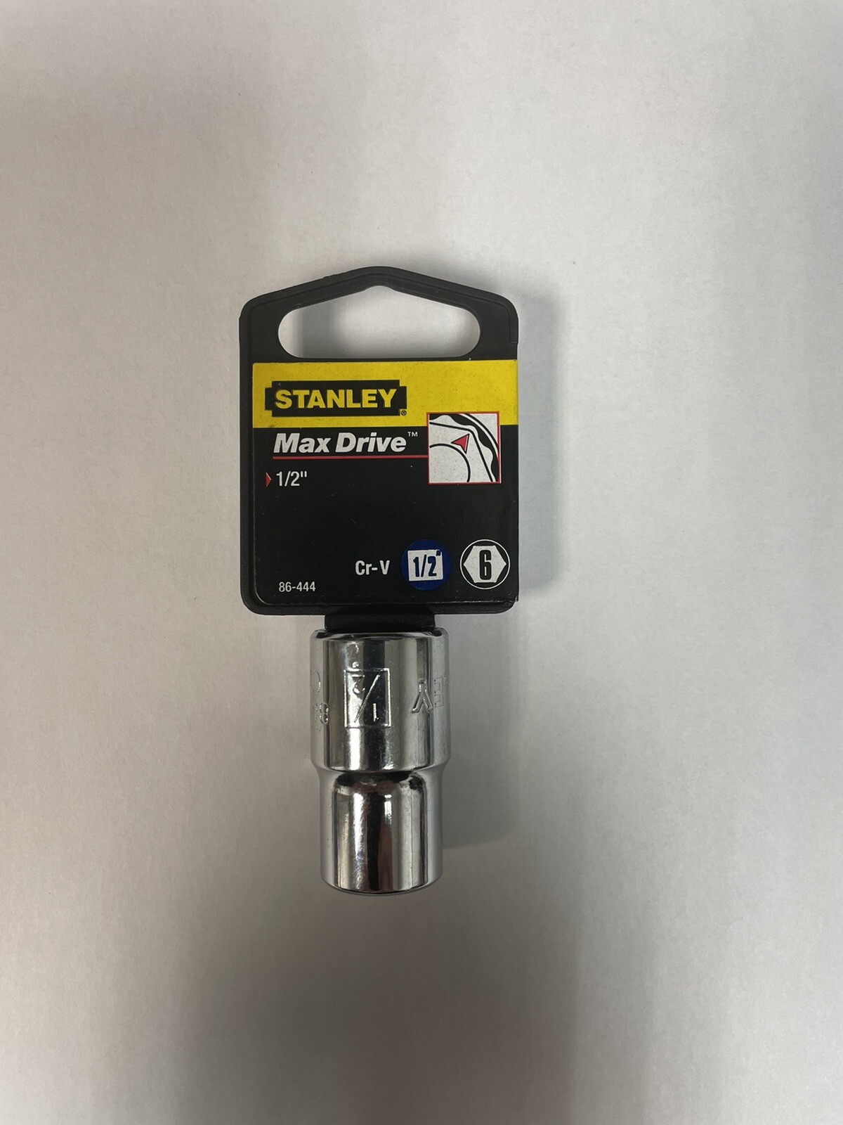 New Old Stock Stanley Max Drive 1/2in Drive 1/2in 6 Point Chrome Socket