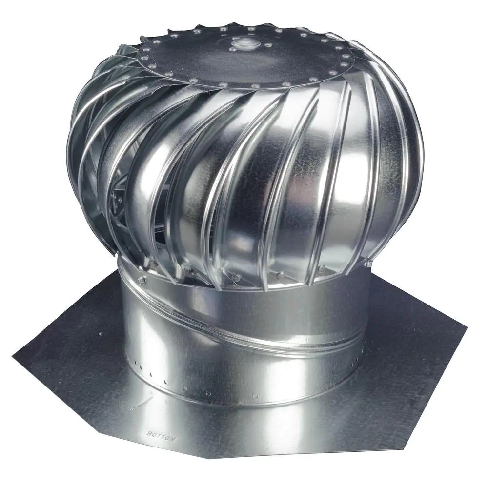 Lomanco Whirlybird Turbine Vent 12 in Galvanized Steel Attic Roof Ventilation