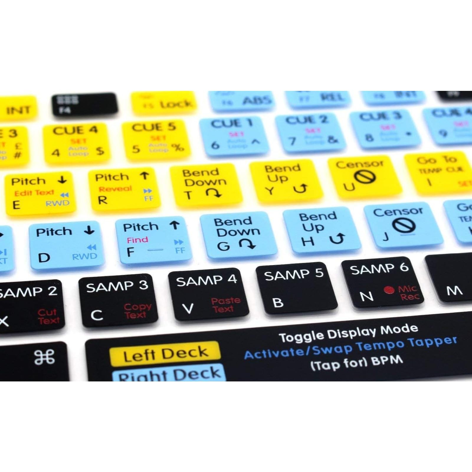 MMDW Serato Scratch Live Silicone Shortcuts Keyboard New