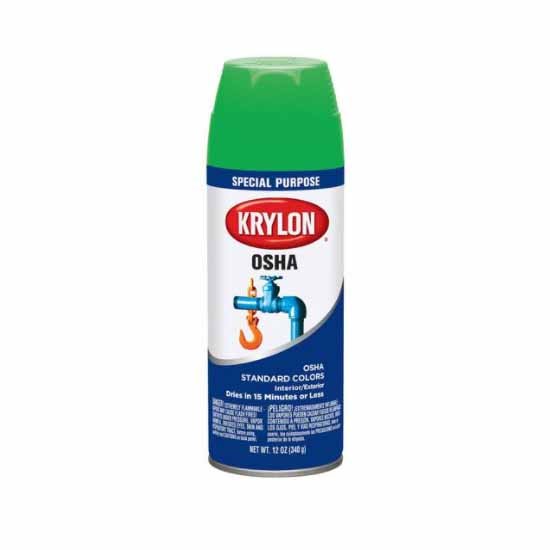 Krylon 2012 12 Oz OSHA Spray Paint Safety Green