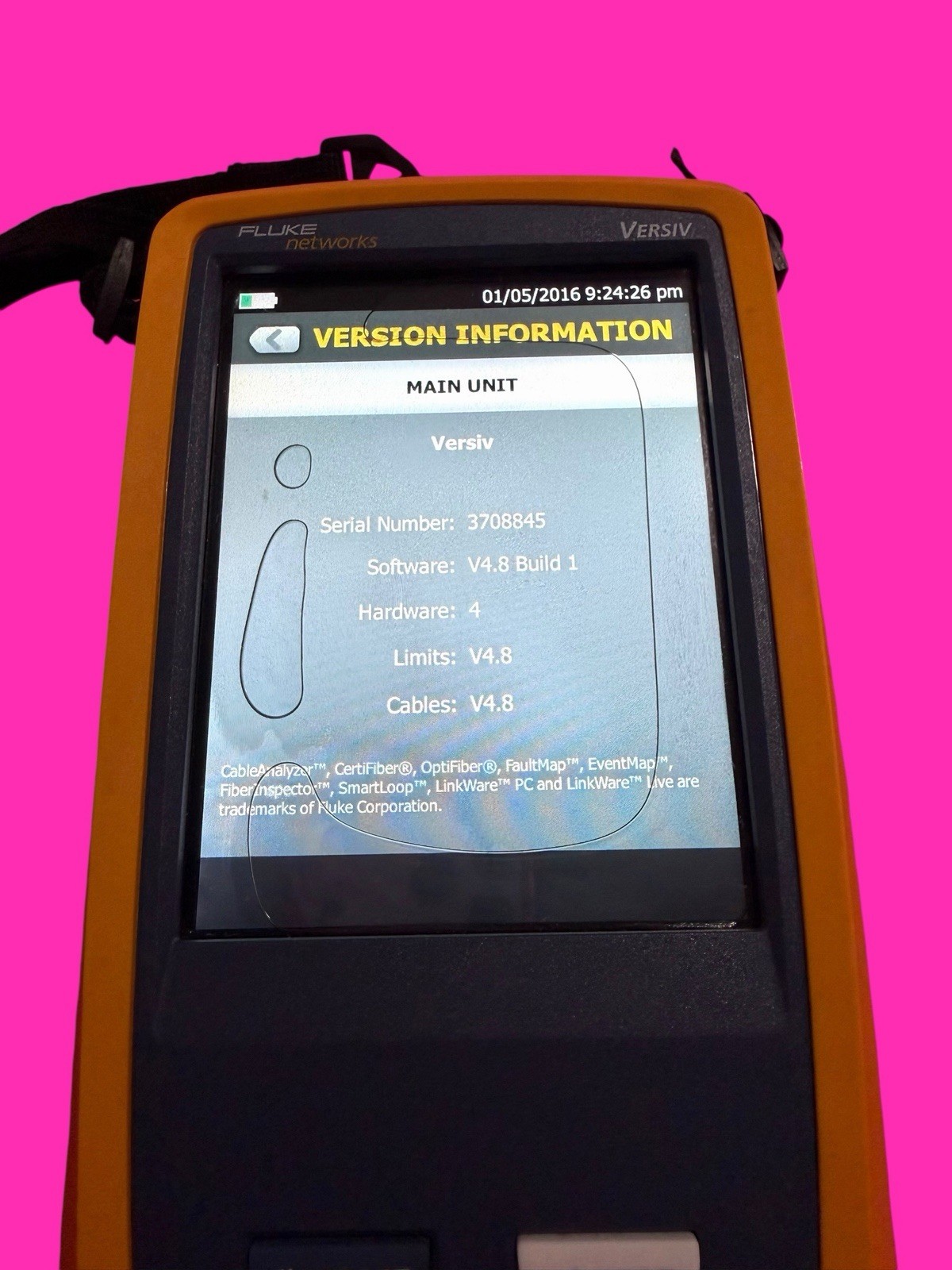 FLUKE NETWORKS VERSIV MAINFRAME UNIT ONLY