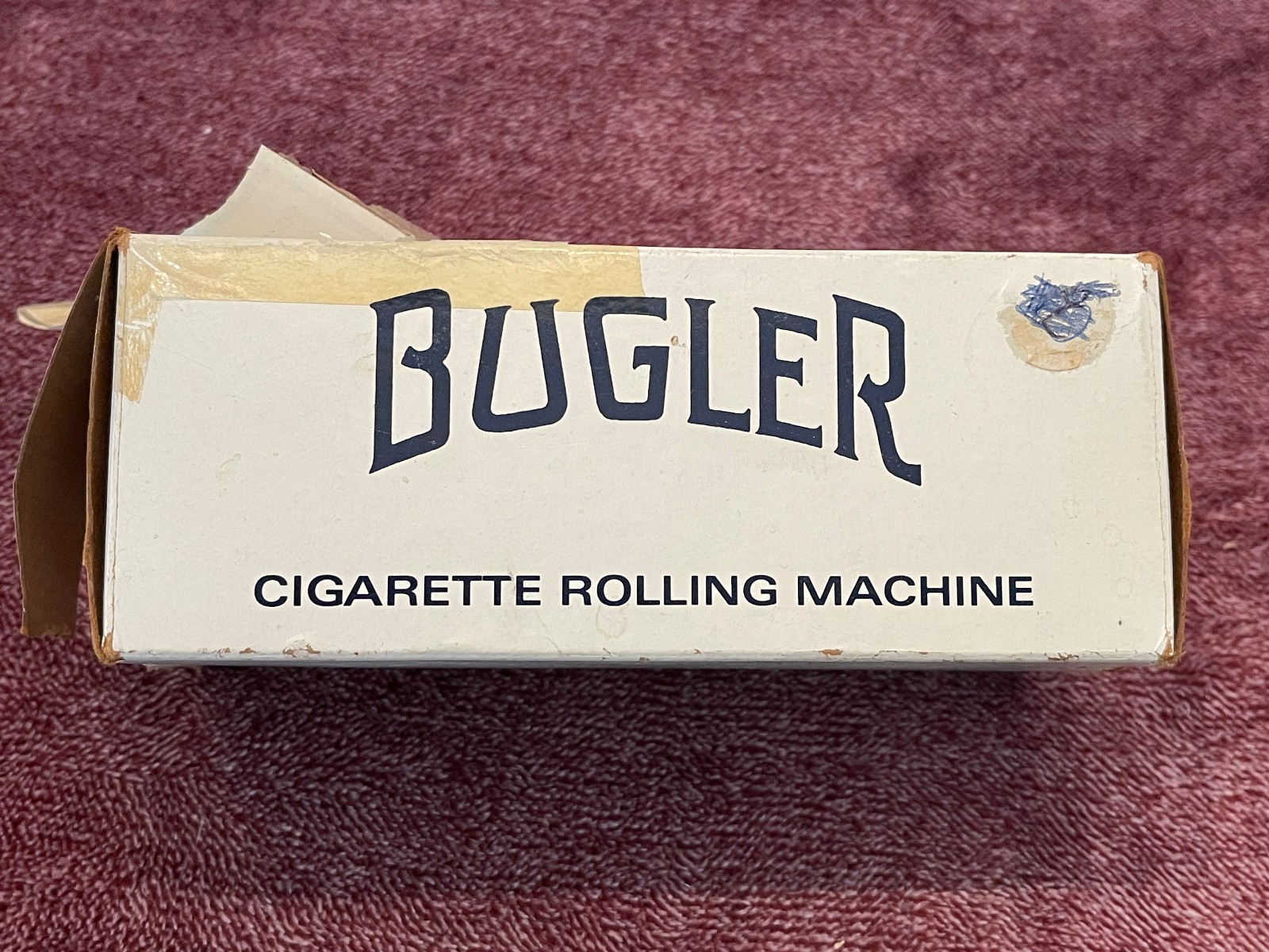 Pre-1960s Brown & Williamson–branded Bugler Cigarette Rolling Machine NEW!