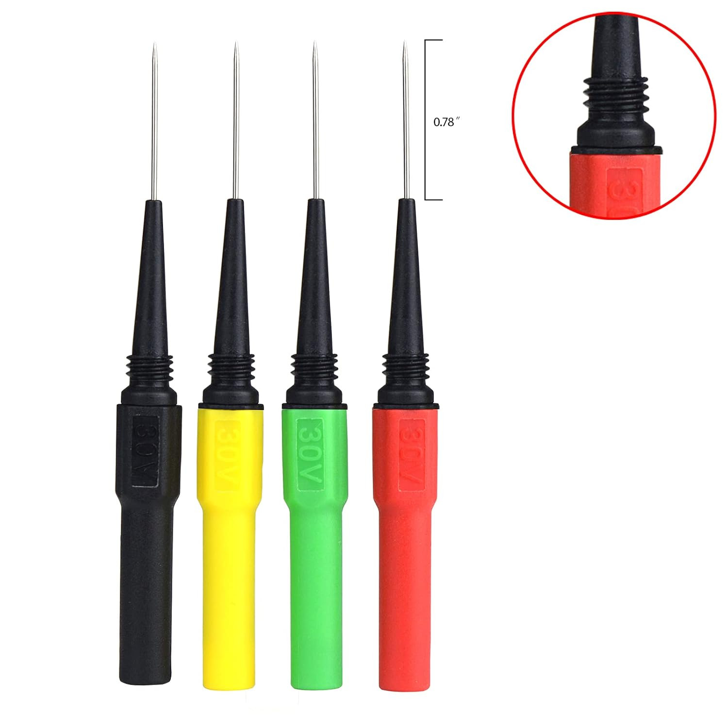 Piercing Clip Test Probe, 0.7Mm Wire Piercing Probe Test Probe Pins Insulation P