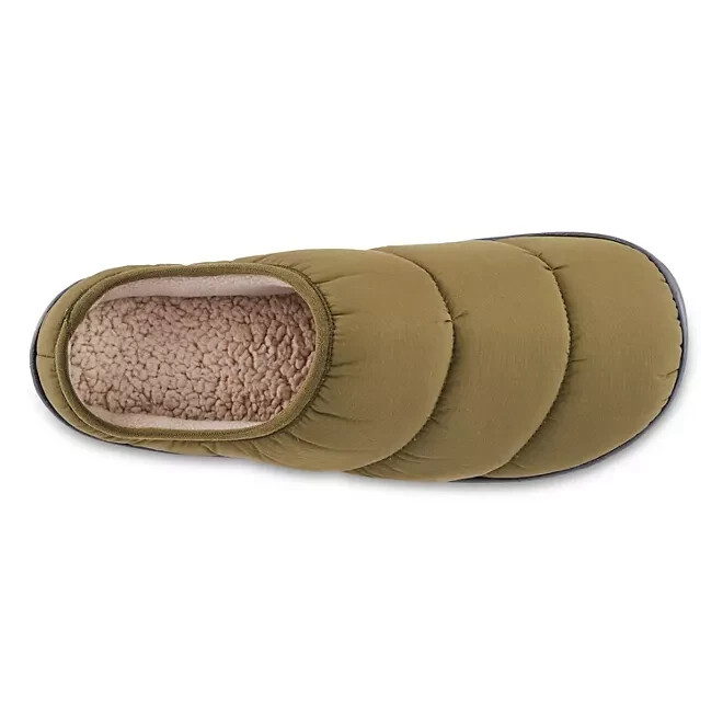 Isotoner Men’s Classic Comfort Hoodback Slippers Size 13-14 Loden