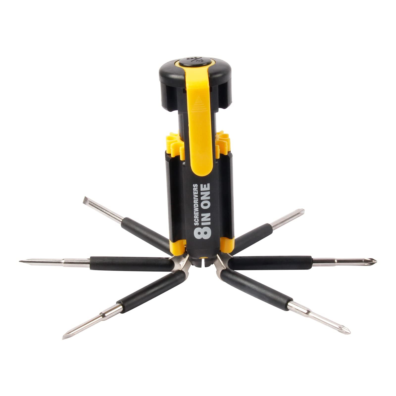 8 In 1 Screwdriver With Flashlight Multi Functional 8 In 1 Screwdrivers Tool Set