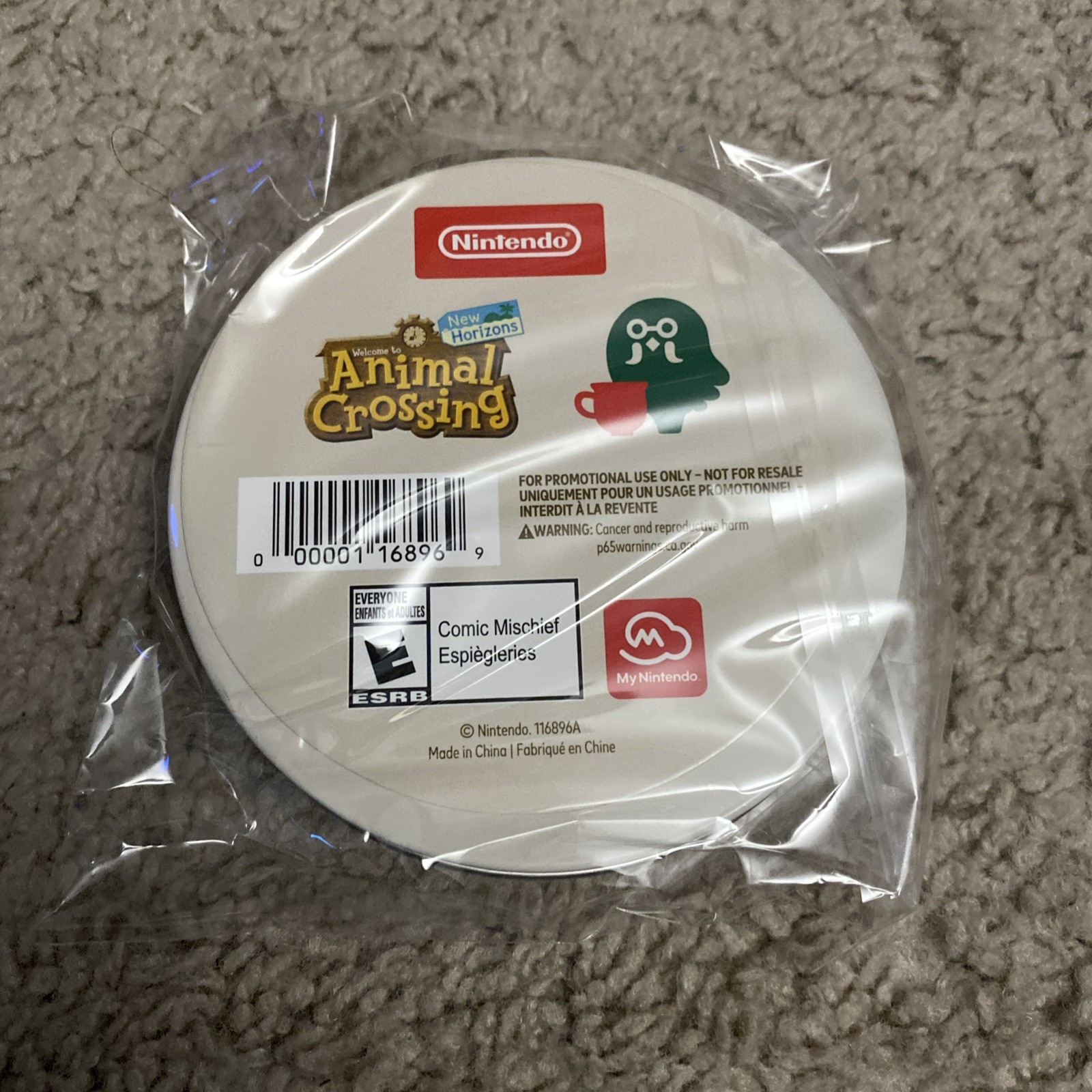 Animal Crossing: New Horizon Switch The Roost My Nintendo 3 Coaster Set *NEW*