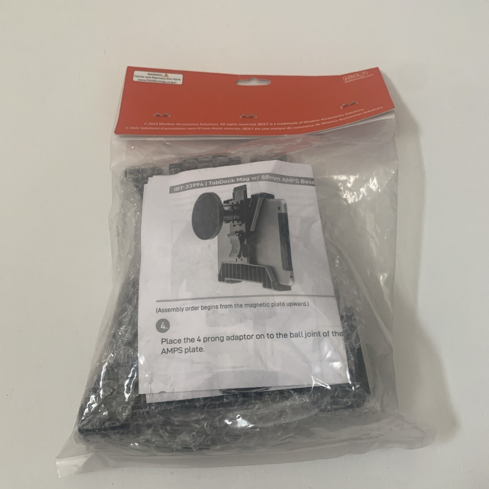 iBOLT MOUNTS TabDock Mag Clamp Mount 7"-10" Tablets 33994 New Heavy Duty