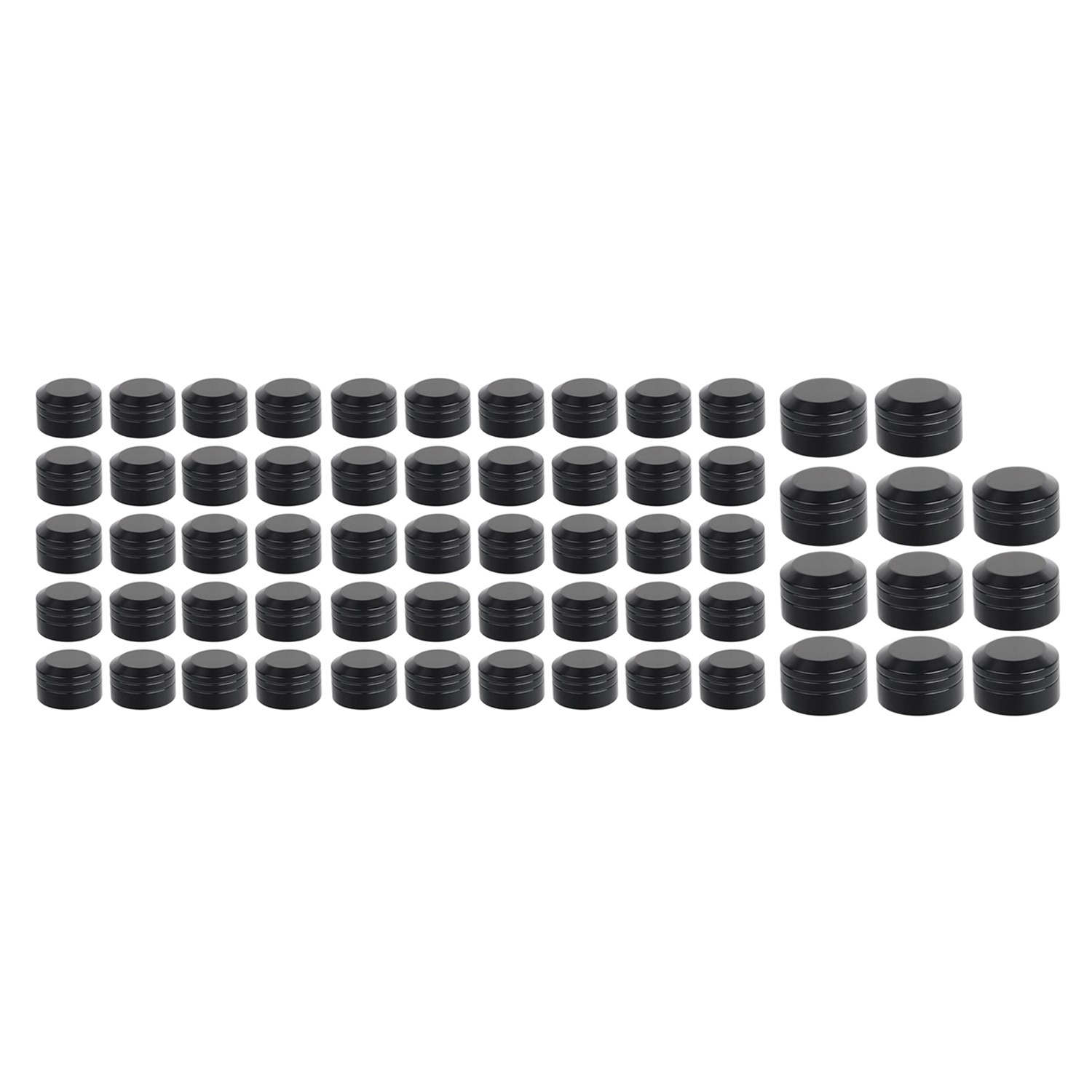 Black Engine Bolt Screw Cap Covers For Harley Softail Springer Fat Boy Breakout