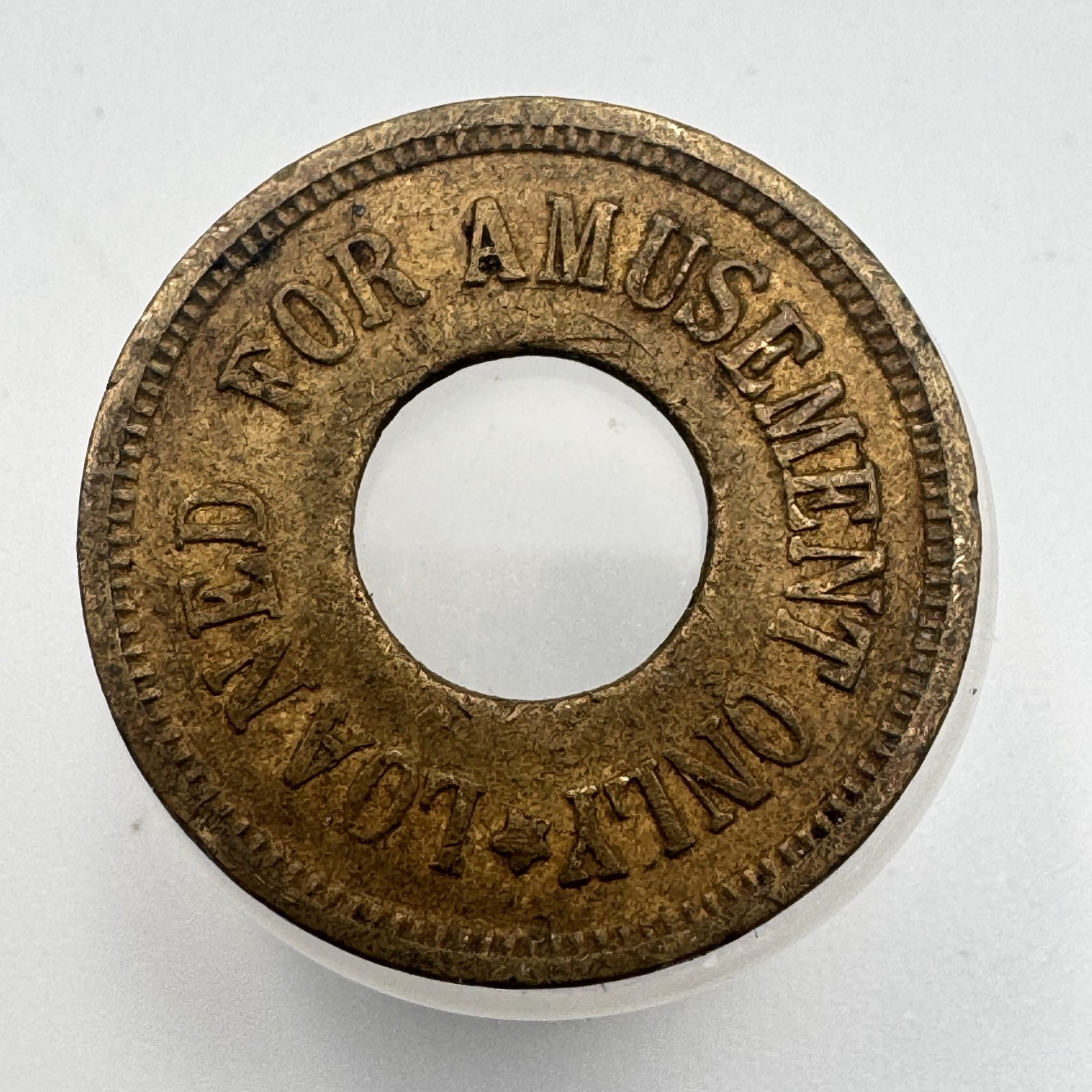Vintage Loaned For Amusement Only Property Of O.K. Vender Token