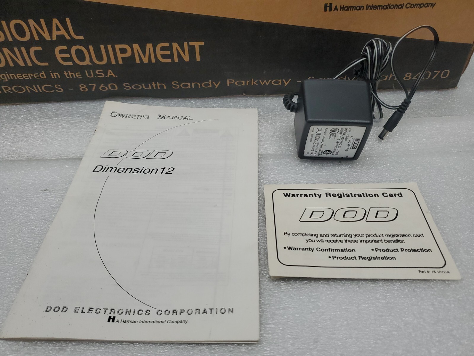 DOD D12 Dimension 12 Looper Sampler 1999 Rack Mountable Rare.Store Display.