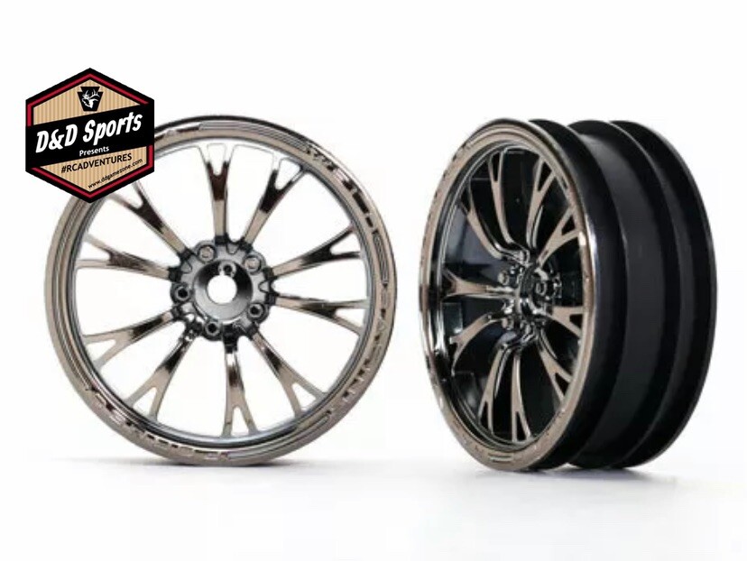 Traxxas 9472X Wheels Weld black chrome (front) (2)