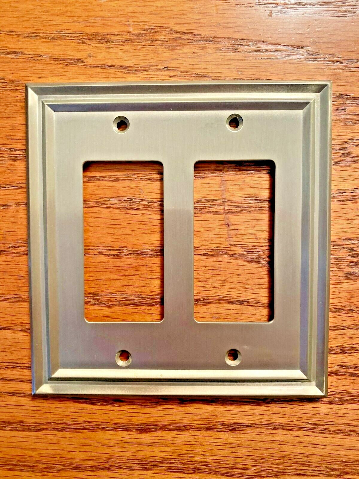 BRAINERD TRADITIONAL DOUBLE DECORATOR SATIN NICKEL PLATE W36560-SNE-C FREE SHIP