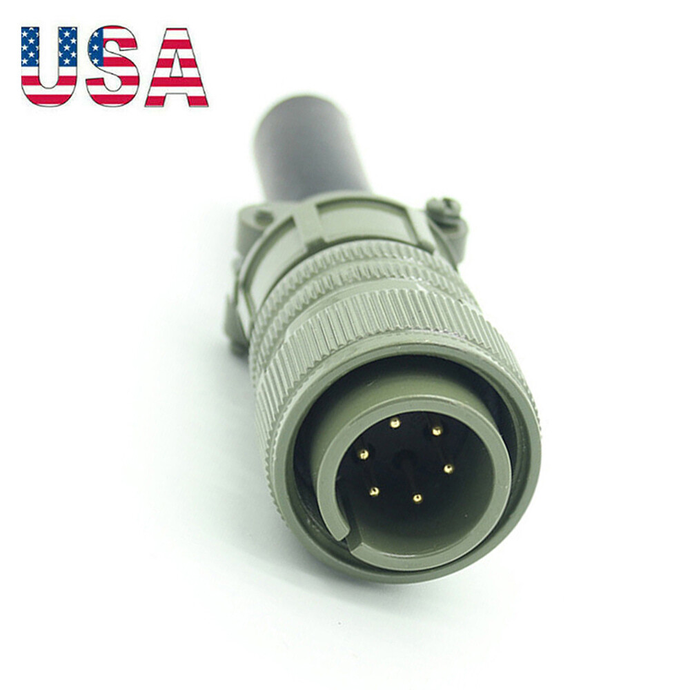 6 Pin Male Plug fits For S12020-27 Linc. Remote Foot pedal Welding Wire Feeder