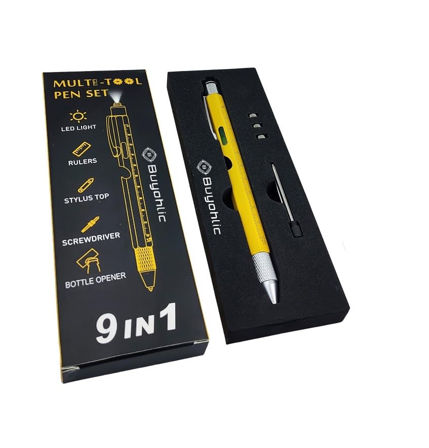 9 In 1 Multitool Pen Fathers Day Dad Gifts From Daughter Son Cool Gadget