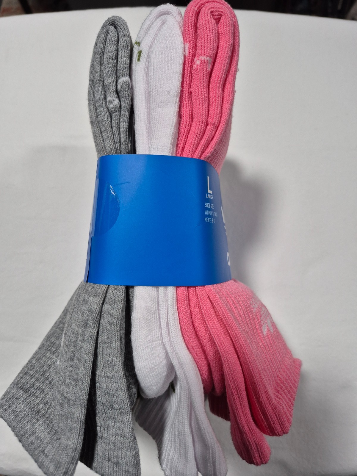 Adidas Mens Sports Training Athletic -Crew Socks 6 Pairs SZ 8-12 Multi Color