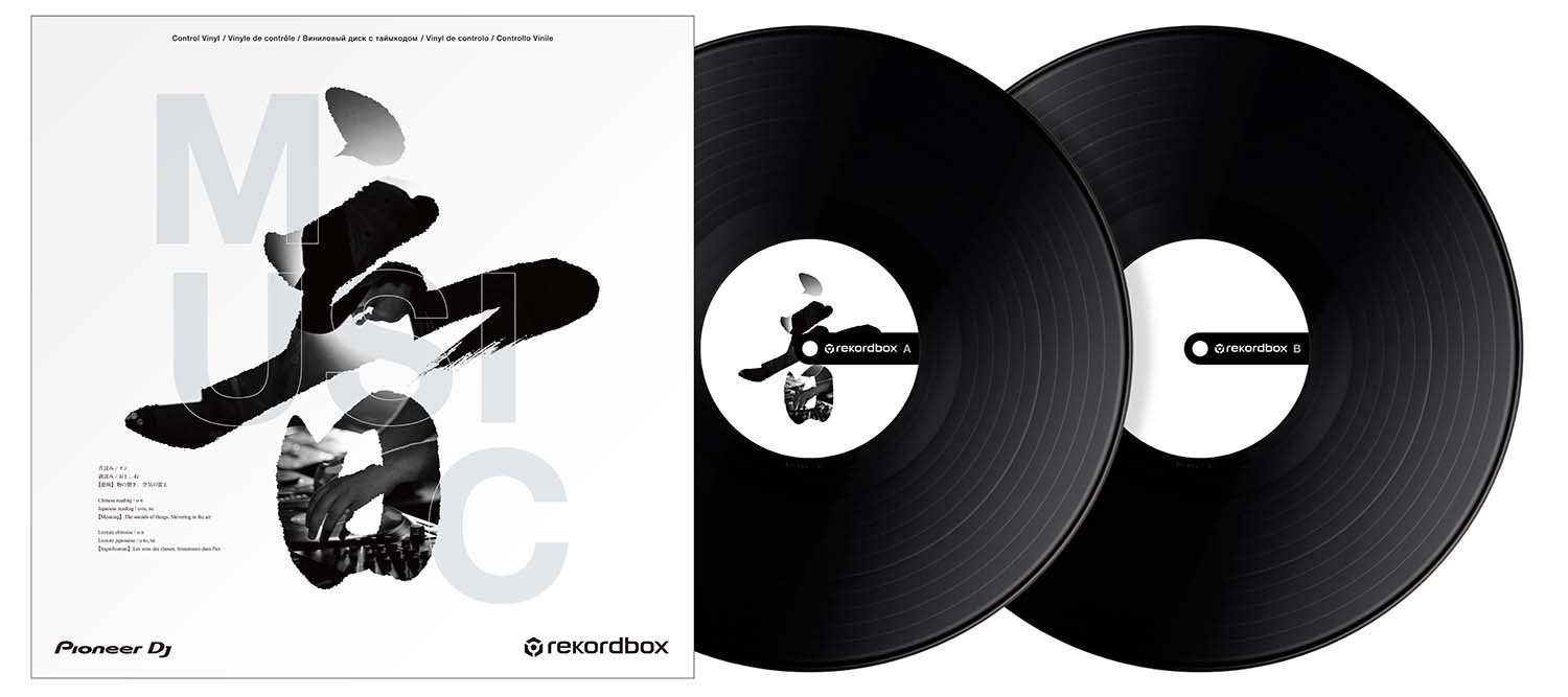 Pioneer DJ RB-VD2-K Set of 2 Rekordbox Control Vinyl - Black