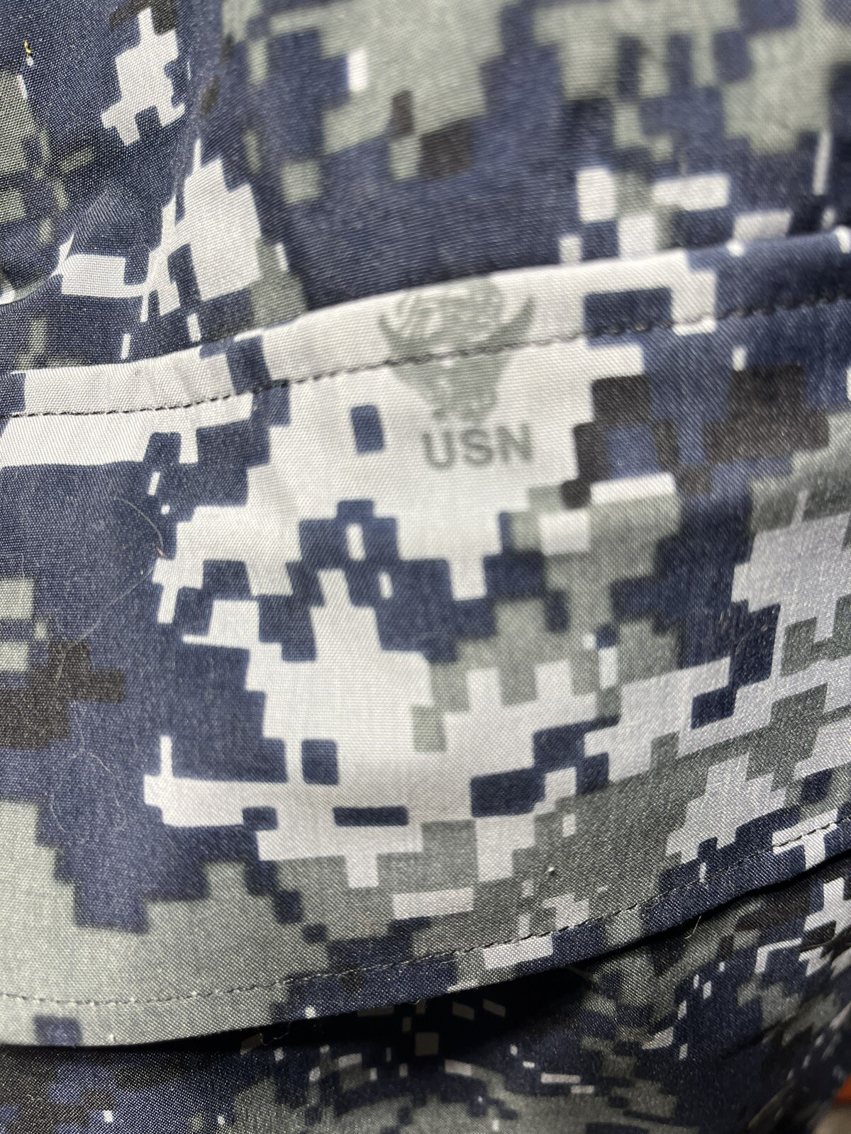 USN ISSUED Type 1 Parka. Waterproof/Windproof Blue Digital Camo