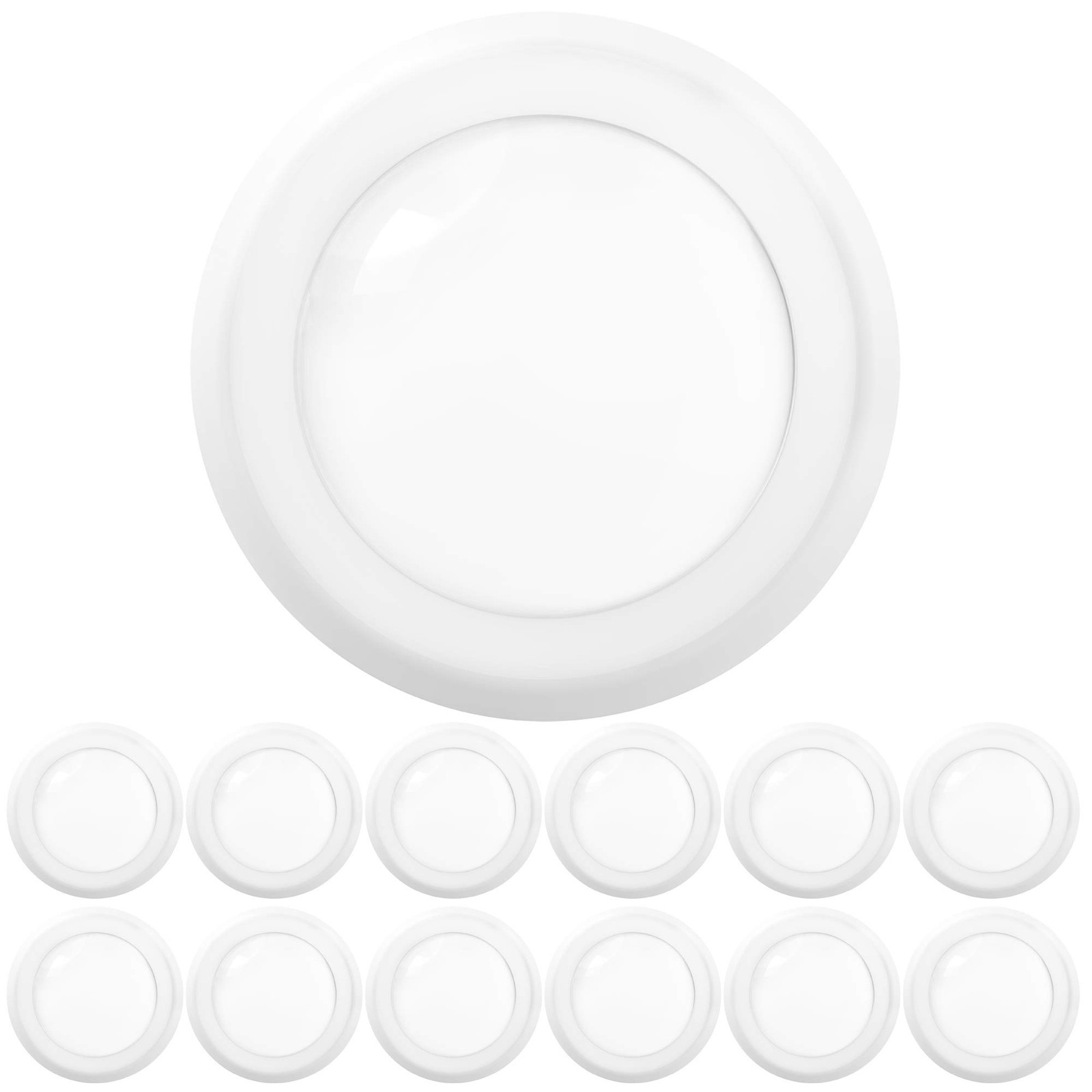 Sunco Lighting 12 Pack 5/6” LED Disk Lights 12 Pack, 6000K Daylight Deluxe