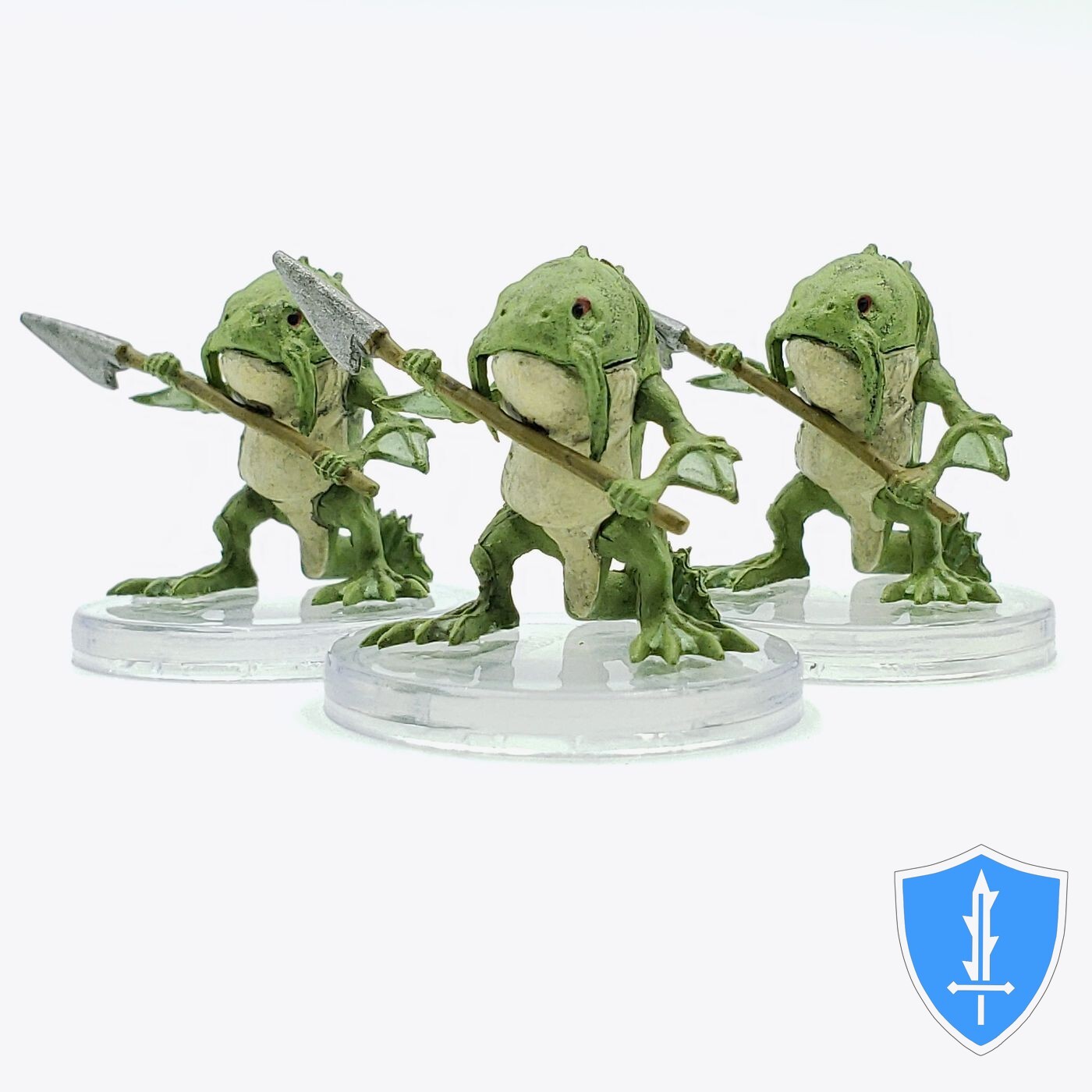 Locathah (spear) x3 - Seas & Shores #3 D&D Icons of the Realms Miniature