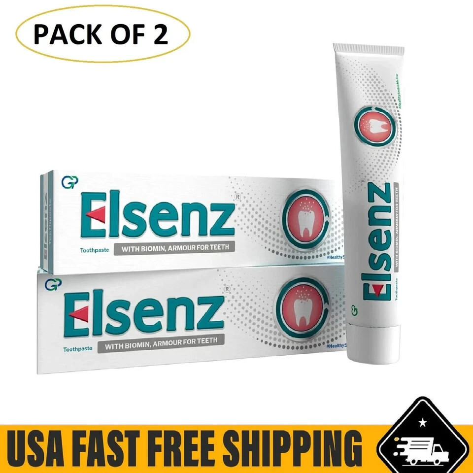 Elsenz Toothpaste With Biomin 70g | Sensitivity Relief | Pack of 2 | 2027 Exp