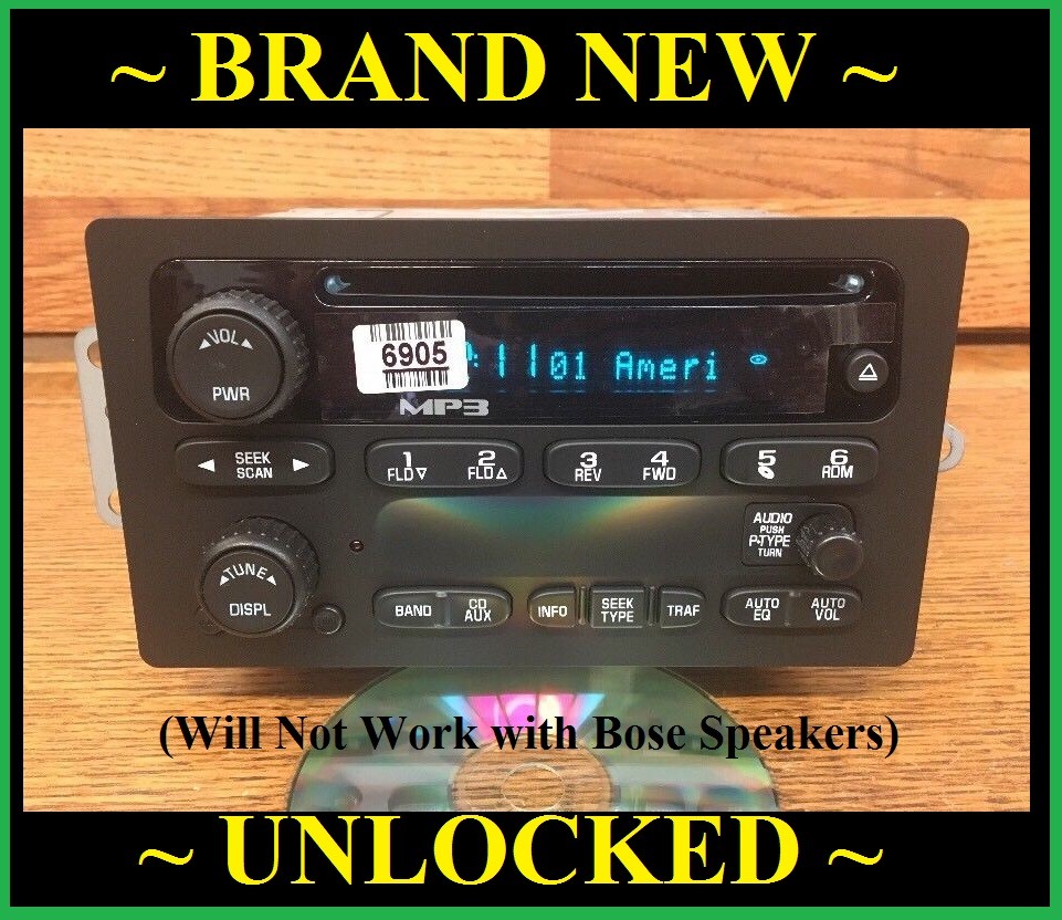 Brand New OEM 2004-2012 Chevy Colorado Silverado Cd Radio GMC Truck SUV Unlocked
