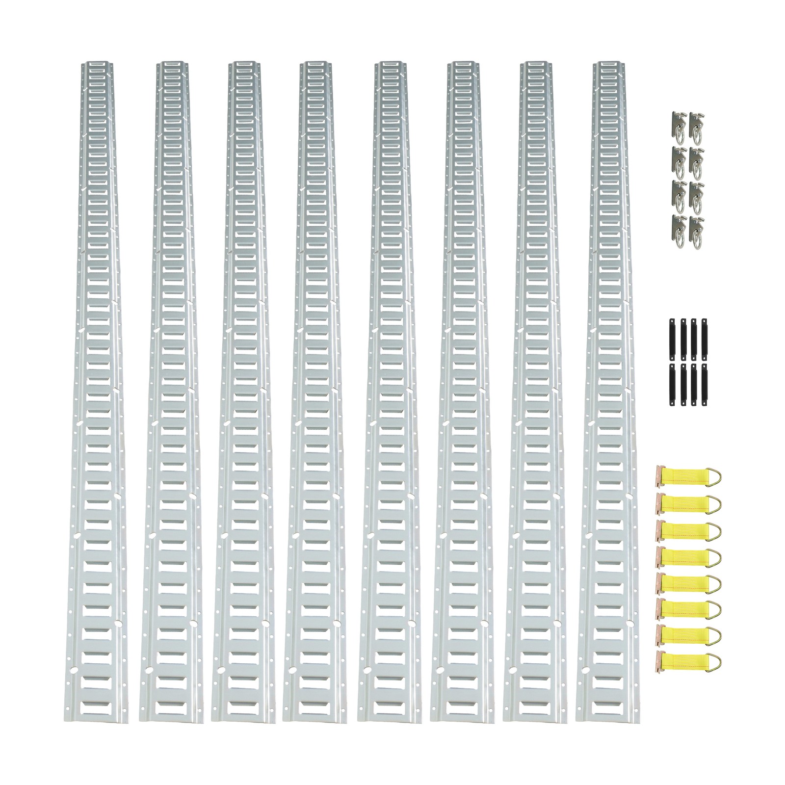 LABLT 8' E Track Tie-Down Trailer Kit High Quality Galvanized For Vans Trucks