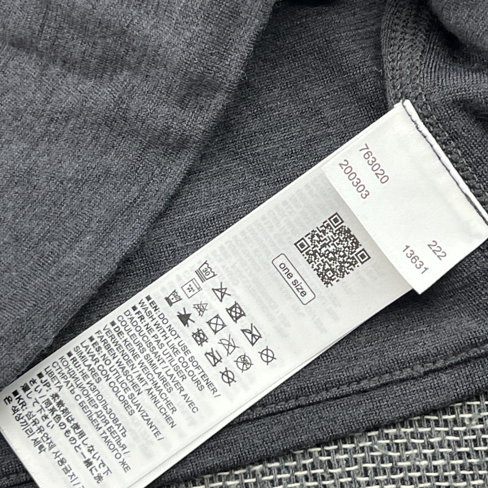 ODLO Norway Ski Headband One Size Merino Wool Gray Thermal Cross Country XC