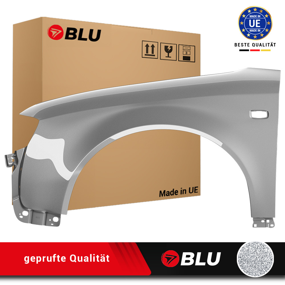 Fender For Audi A4 B6 LY7Q Left Atlas Grey 00-04 Front Painted New