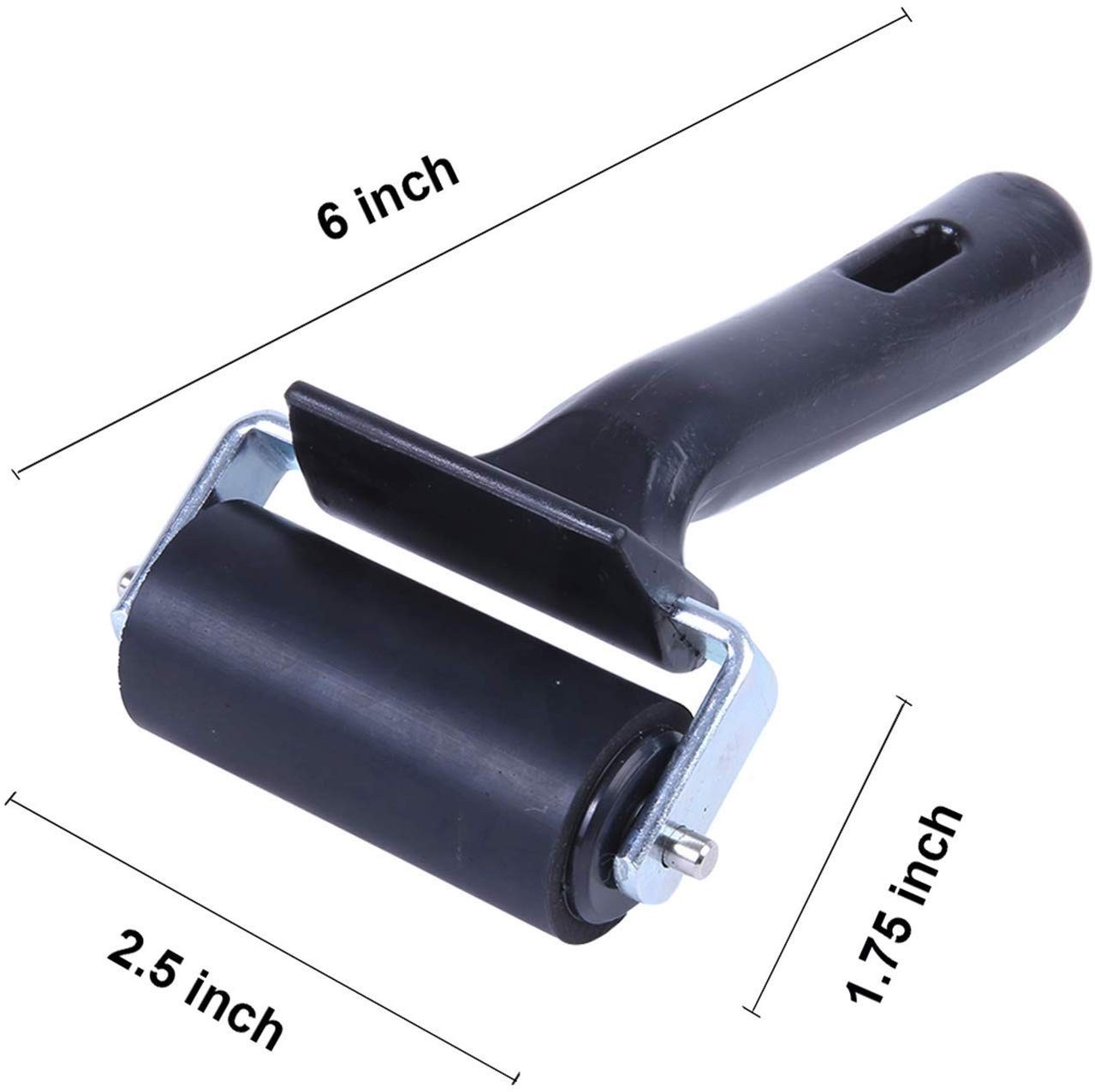 2.5 inch Roller, Brayer Roller, Paint Brayer (Black)