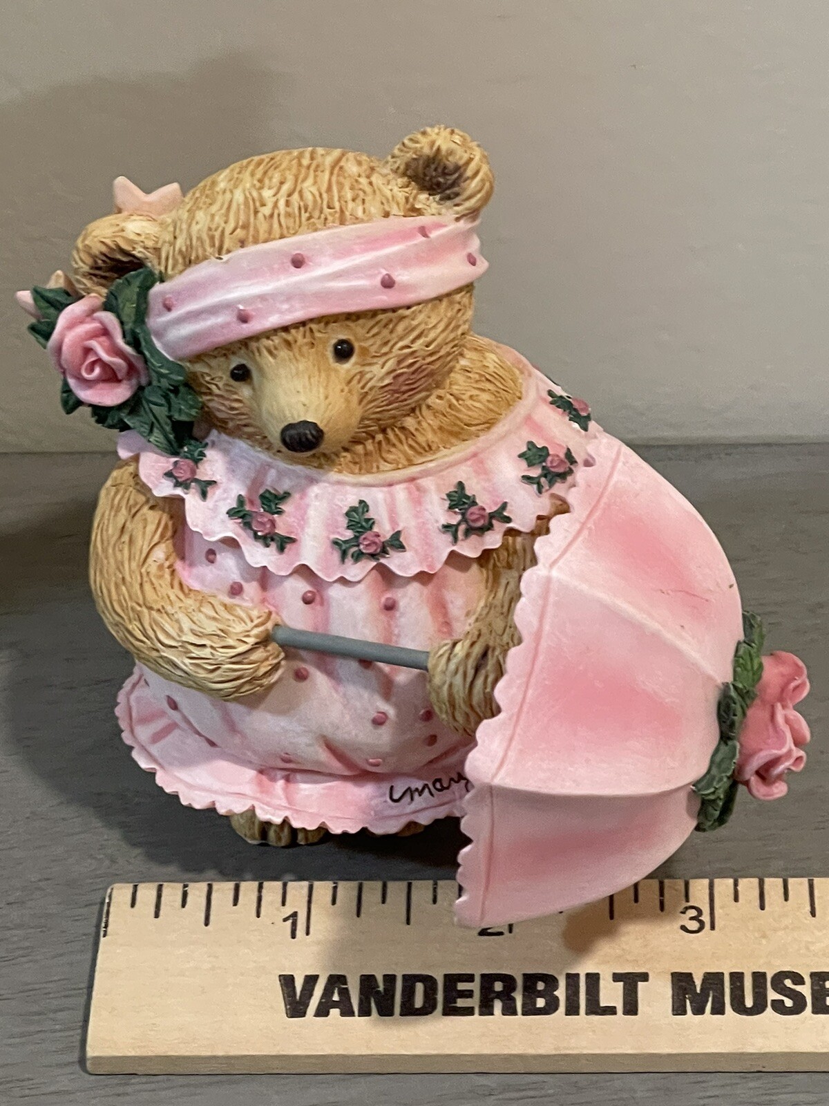 Cheerful Mary Teddy Bear Pink Rose Umbrella