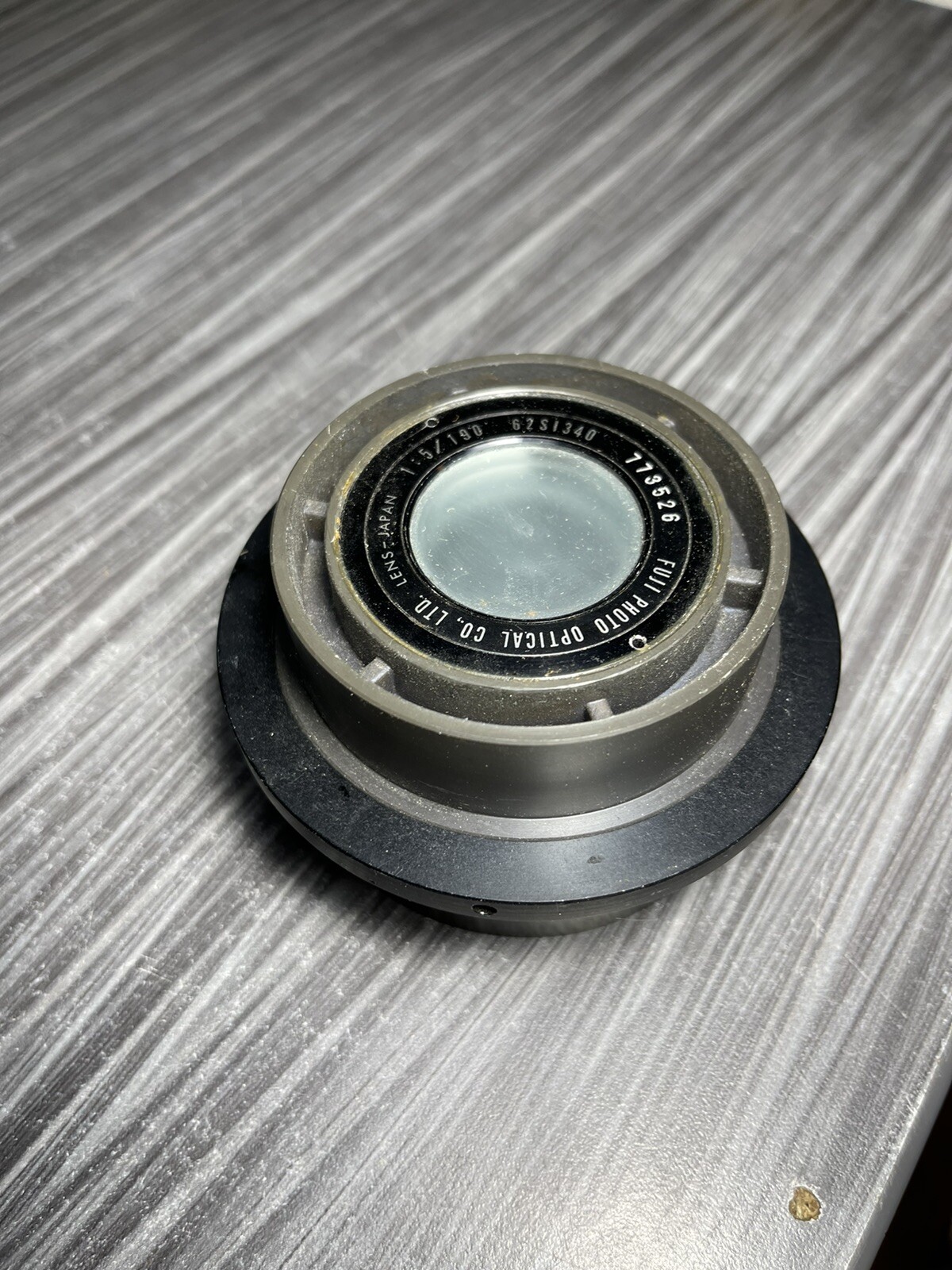 Vintage Fuji  Red-Dot Barrel Lens, 1:5/190, #62S 340