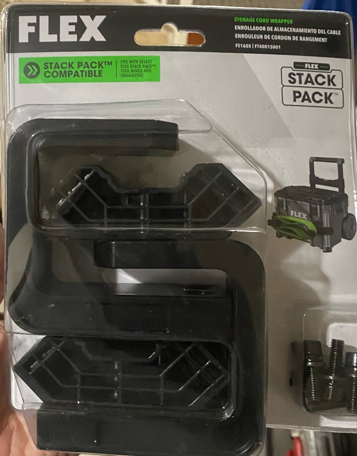 Flex power Tools Stack Pack Storage Extension Cord Wrapper Organizer tool box