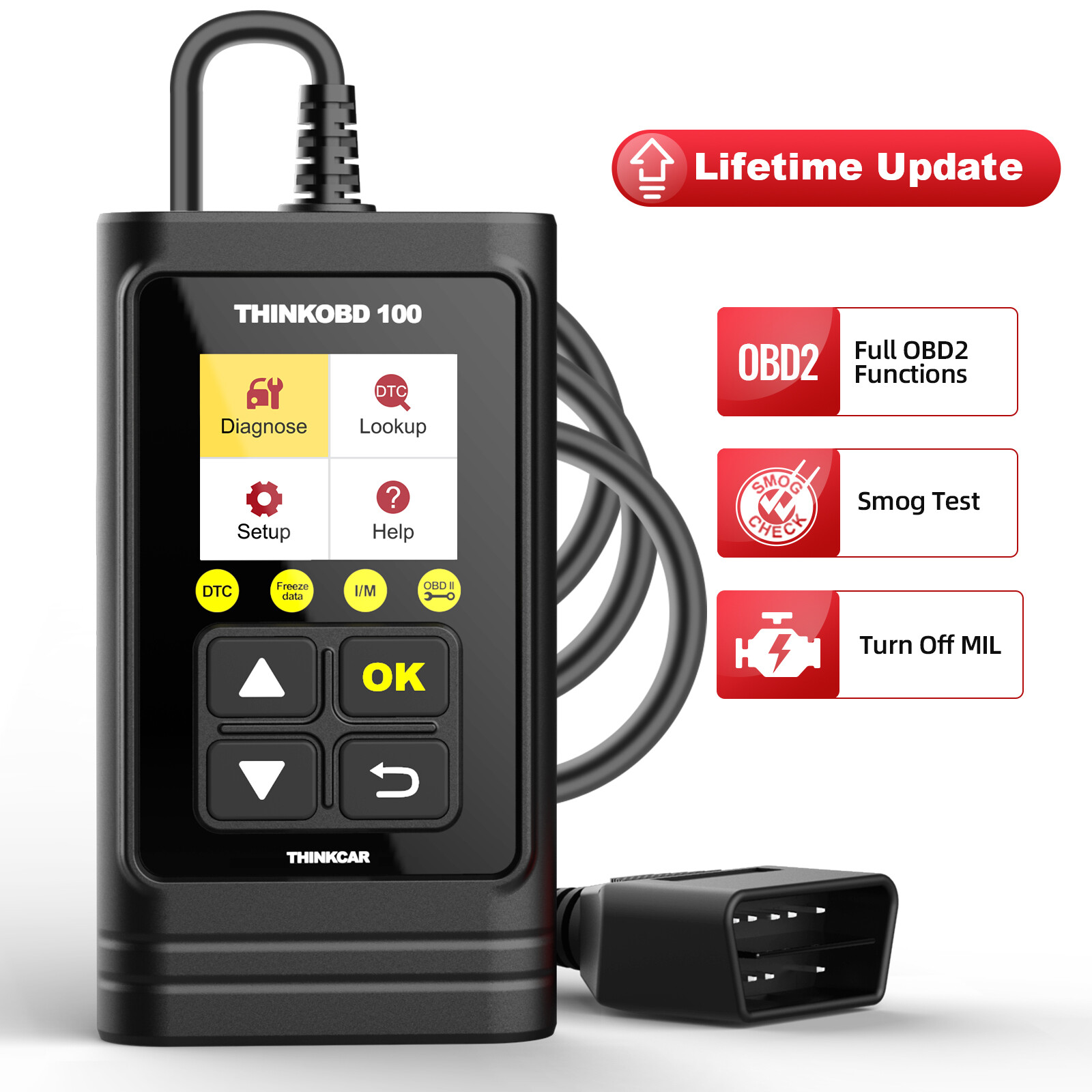 ThinkOBD 100 Auto Diagnostic Vehicle Fault Engine Code Reader OBD2 Scanner Tool