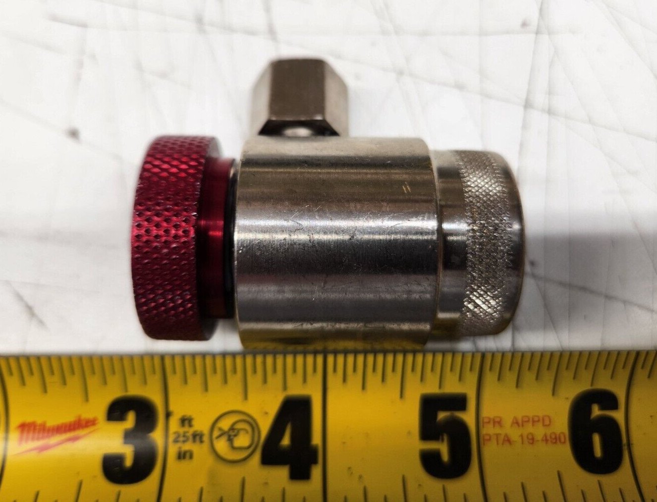 Parker J639-R-1234YF 12mm Thread Hot Refrigerant Coupler High Side Made in USA