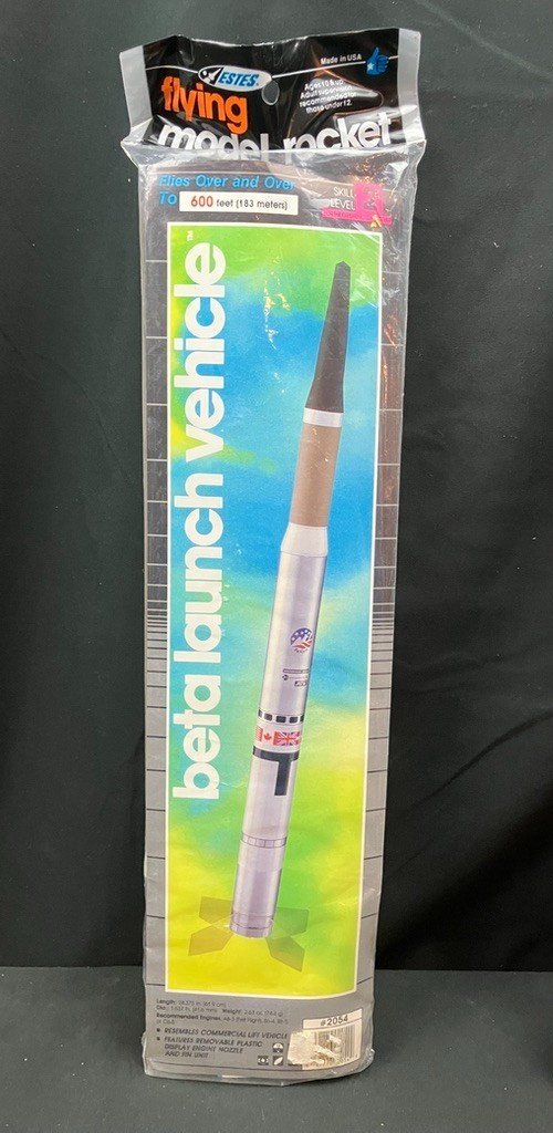 Uber Rare Estes Beta Launch Vehicle #2054 Flying Model Rocket Kit - Sealed